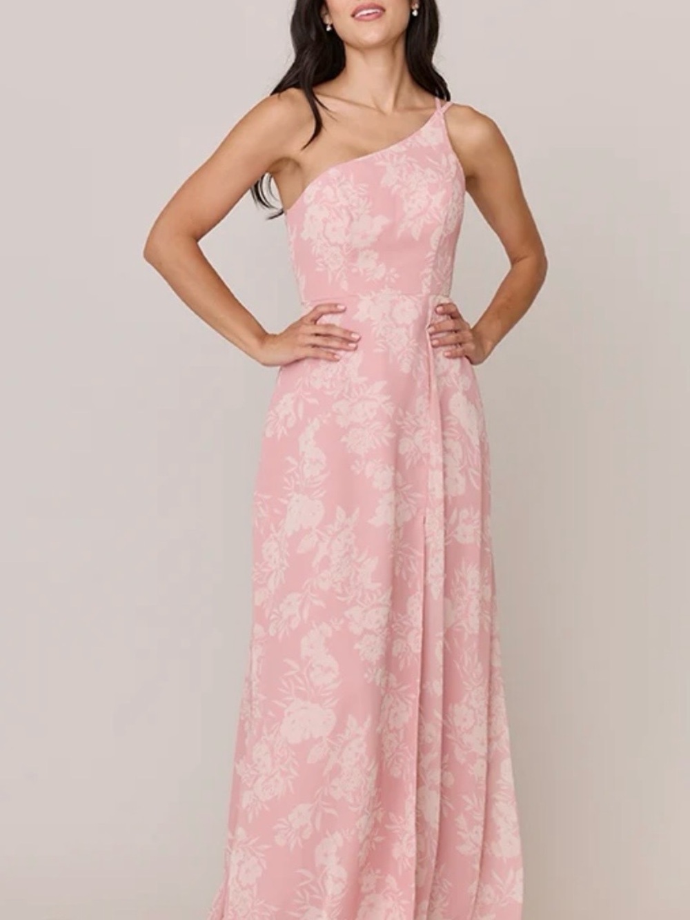 Revelry Inez Chiffon Floral Print Dress